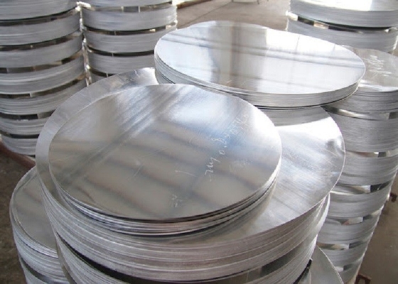 China Placa de aluminio del círculo del material 3003 O H14 H24 de DC/cc para la señal de tráfico proveedor
